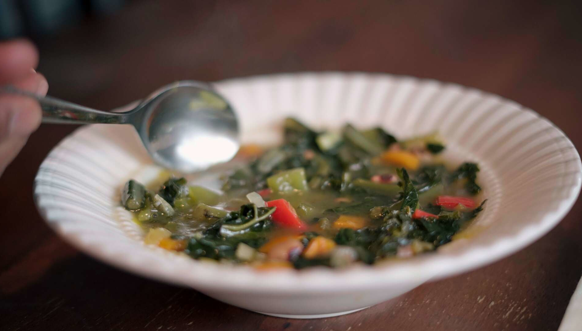 Hearty Black-Eyed Peas and Kale Soup